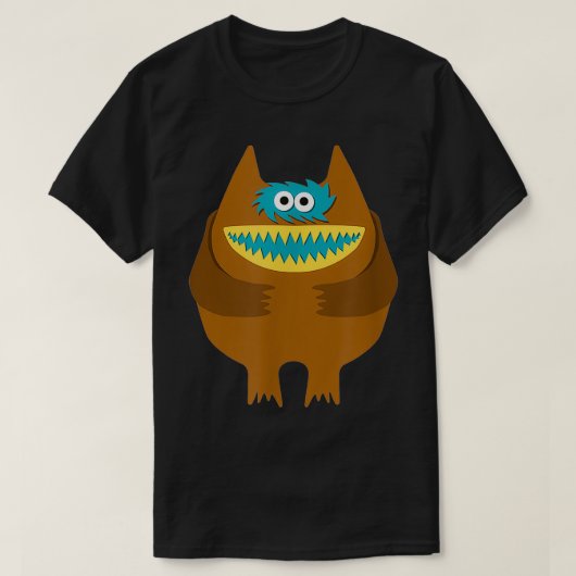T-shirt Nauga Élevage de monstre farci (Design devant)