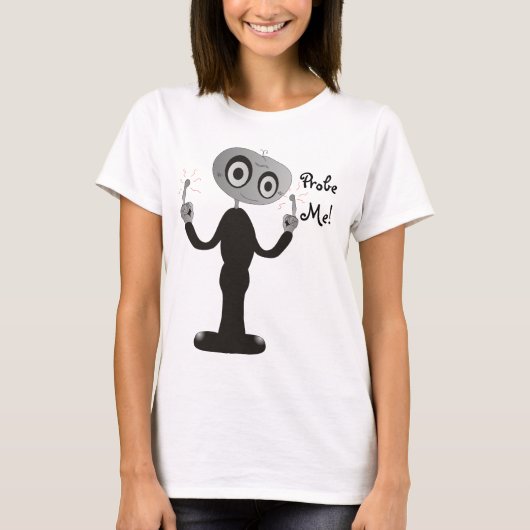 T-shirt Naughty Alien - Sondez-Moi ! (Devant)