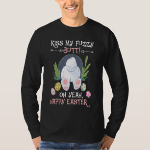 T-shirt Naughty Bunny Embrasse Mon Mouton Fuzzy Joyeux Adu