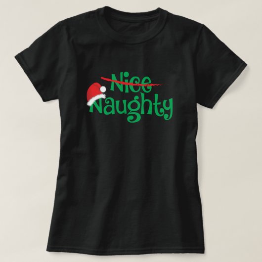 T-shirt Naughty Christmas Tee (Design devant)