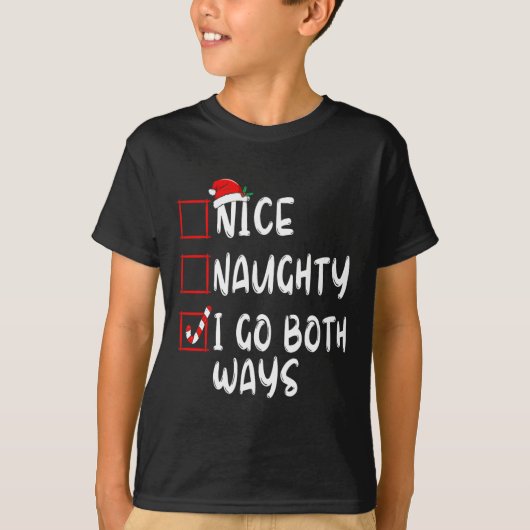 T-shirt Naughty I Go Both (Devant)