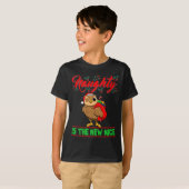 T-shirt Naughty Is The New Nice Christmas Santa Xmas Premi (Devant entier)