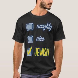 T-shirt Naughty Jewish Ugly Hanukkah Sweater Chanukah