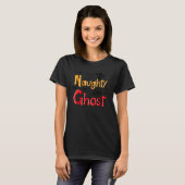 T-shirt Naughty Little Ghost Cute Happy Halloween Éffrayan (Devant entier)