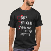 T-shirt Naughty Never Mind (Devant)