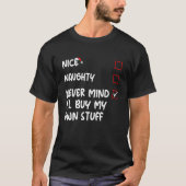 T-shirt Naughty Never Mind (Devant)
