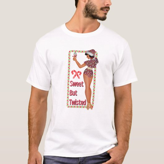 T-shirt Naughty Nice Cottage (Devant)