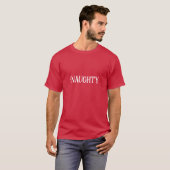 T-shirt Naughty Nice double face (Devant entier)