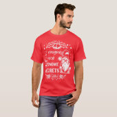 T-shirt Naughty Nice gnome regrette - Gnomes mignons Noël (Devant entier)