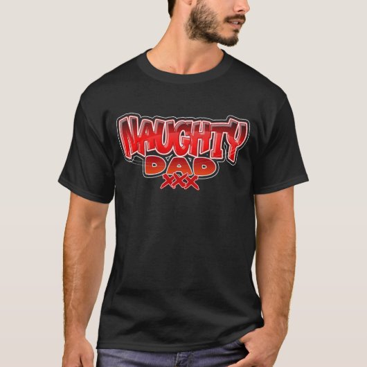 T-shirt Naughty Papa (Devant)
