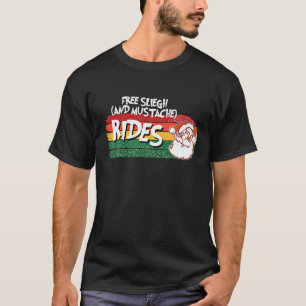 T-shirt Naughty Père Noël Free Sleigh et Mustac inappropri