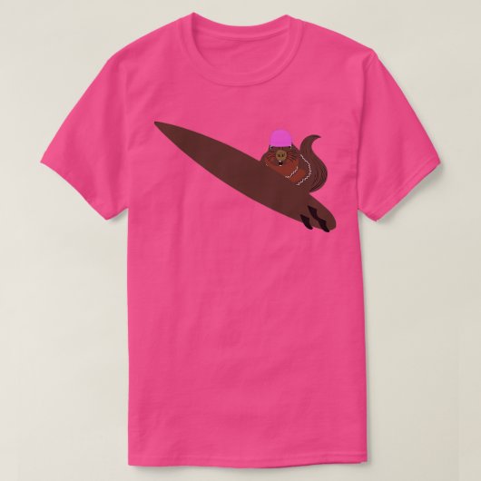 T-shirt Naughty Squirrel 174 Surf (Design devant)