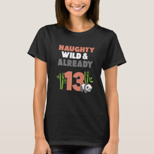 T-shirt Naughty Wild & Déjà 13 Anniversaire Panda Bear
