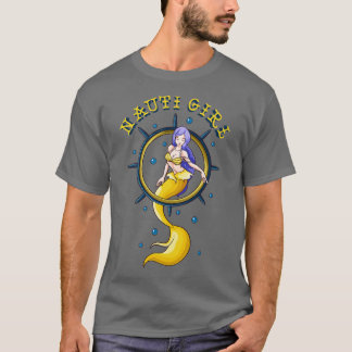 T-shirt Nauti Girl Naughty Mermaid Nautical Pun
