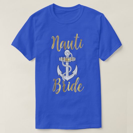 T-shirt Nauti Mariée  Enterrement de vie de jeune fille Ma (Design devant)