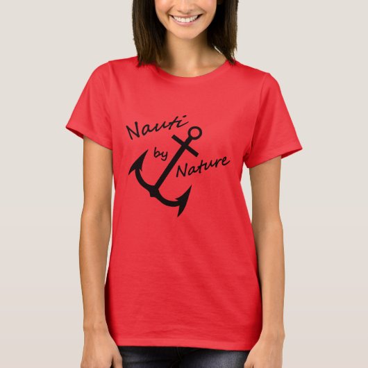 T-shirt Nauti Par Nature Marine Rouge (Devant)