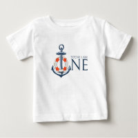 T-shirt Nautical Baby boy First Birthday