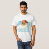 T-shirt Nautilus Coquillage et sable (Devant entier)