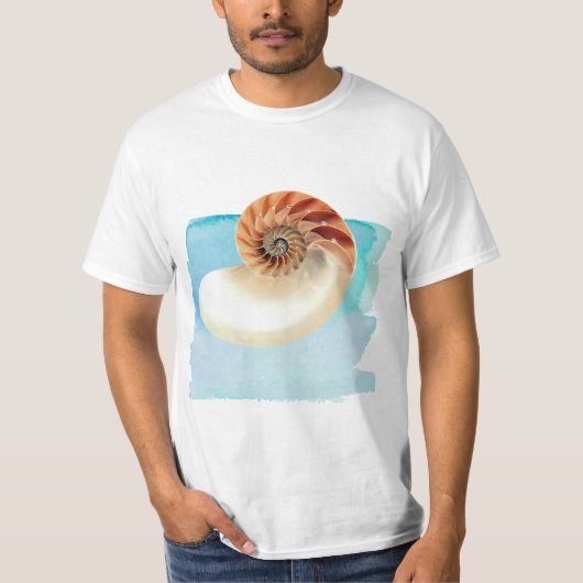 T-shirt Nautilus Coquillage et sable (Devant)