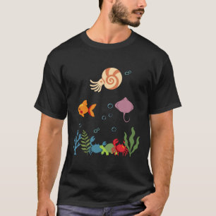 T-shirt Nautilus Enfants Poissons Sous-Marins