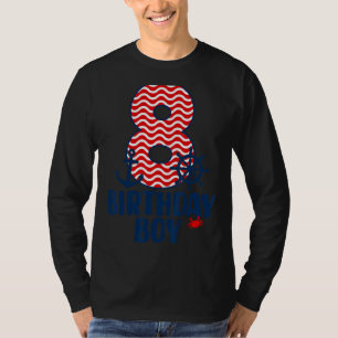 T-shirt Nautique 8e anniversaire Boy Sailers 8 an Old B Da