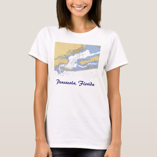 T-shirt nautique de diagramme de port de (Devant)