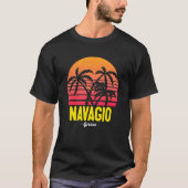 T-shirt Navagio Shipwreck Beach Greece Sunset Palm Trees (Devant)