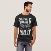 T-shirt Navette Badminton _9 (Devant entier)