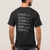 T-shirt Navette spatiale (Dos)