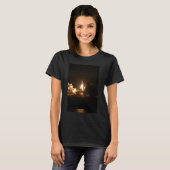 T-shirt Navette spatiale Nuit Lancement de l'affiche T-shi (Devant entier)
