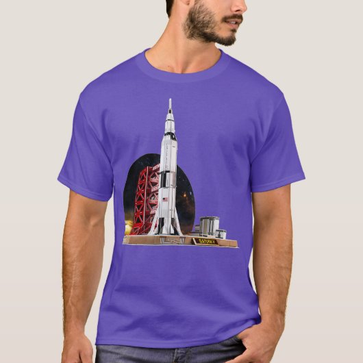 T-shirt Navette spatiale Saturn V (Devant)