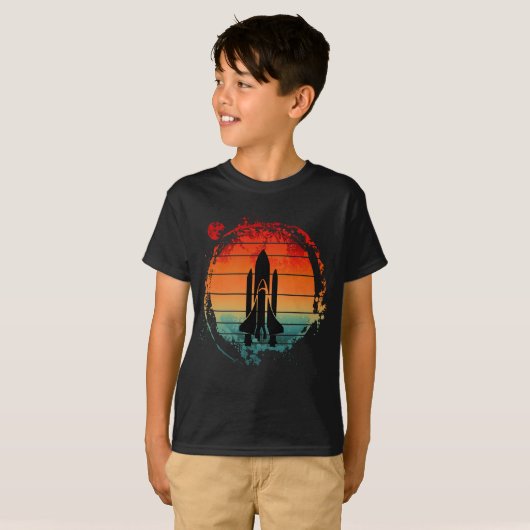 T-SHIRT NAVETTE SPATIALE VINTAGE (Devant entier)