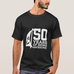 T-SHIRT NAVIGATEUR 50 ANS D'ÊTRE ÉTONNANTE VOILE 50ÈME NAV