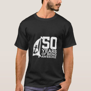 T-SHIRT NAVIGATEUR 50 ANS D'ÊTRE ÉTONNANTE VOILE 50ÈME NAV