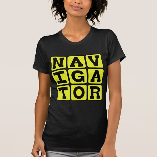 T-shirt Navigateur, Maître de la carte (Devant)