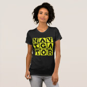 T-shirt Navigateur, Maître de la carte (Devant entier)