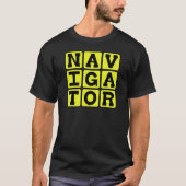T-shirt Navigateur, Maître de la carte (Devant)
