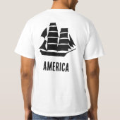 T-shirt Navire à voile d'Amérique (Dos)