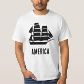 T-shirt Navire à voile d'Amérique (Devant)