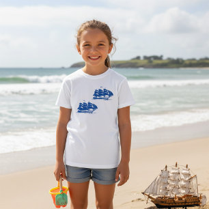 T-Shirt Navire à voile vintage Clipper océanique marine