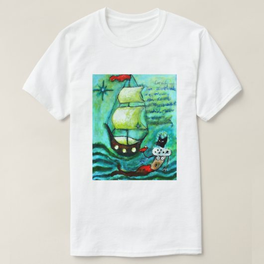 T-shirt Navire Ahoy (Design devant)