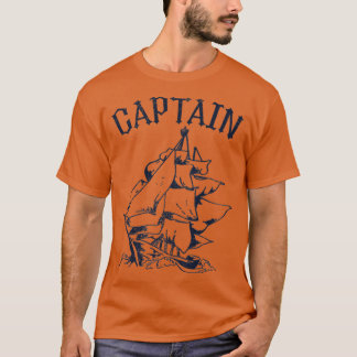 T-shirt Navire de capitaine vintage Voilier Yachting Mari