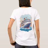 T-shirt Navire de croisière coloré (Dos)