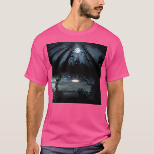 T-shirt Navire De Forêt Sombre Sur L'Horreur De L'Obscurit