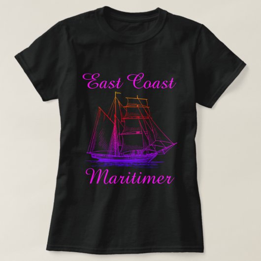 T-shirt Navire maritime de la côte Est Maritimer (Design devant)