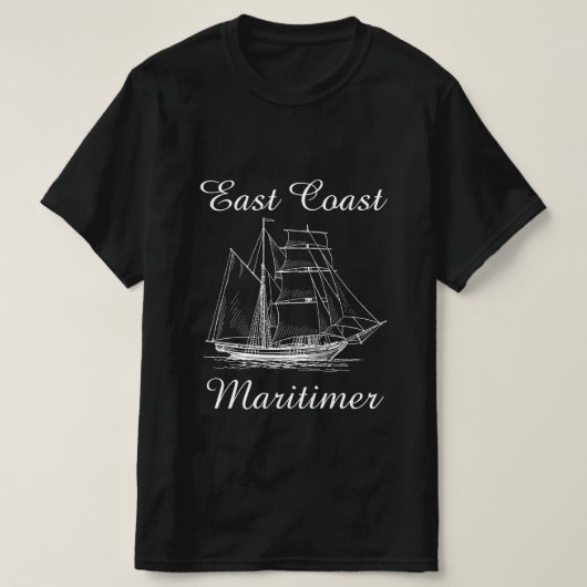 T-shirt Navire maritime de la côte Est Maritimer (Design devant)