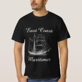 T-shirt Navire maritime de la côte Est Maritimer (Devant)
