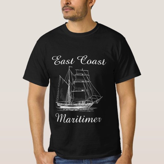T-shirt Navire maritime de la côte Est Maritimer (Devant)