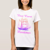 T-shirt Navire maritime de la côte Est Maritimer (Devant)