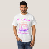 T-shirt Navire maritime de la côte Est Maritimer (Devant entier)